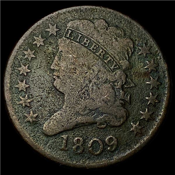 1809 Classic Head Half Cent LIGHTLY CIRCULATED