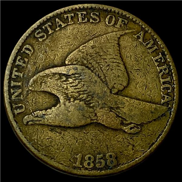 1858 Flying Eagle Cent NEARLY UNCIRCULATED