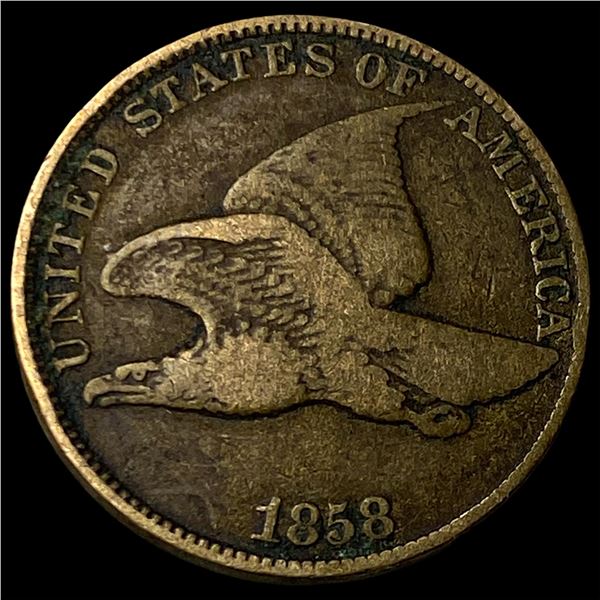1858 Flying Eagle Cent NEARLY UNCIRCULATED