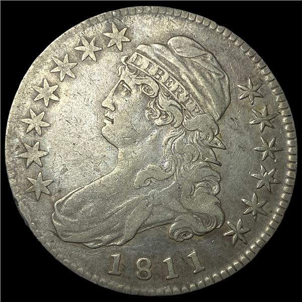 1811 Silver Capped Bust Half Dollar ABOUT  UNCIRCULATED