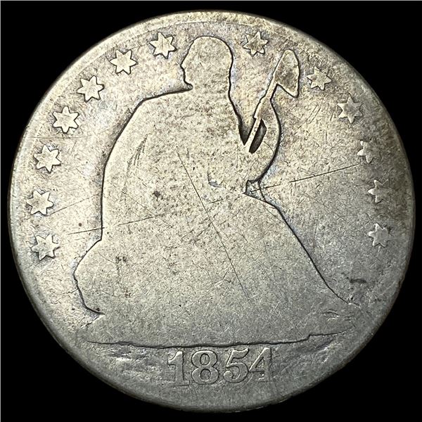 1854-O Silver Seated Liberty Half Dollar  NICELY CIRCULATED