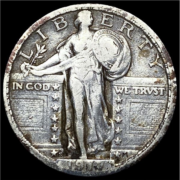 1917-S Type 2 Standing Liberty Quarter  LIGHTLY CIRCULATED