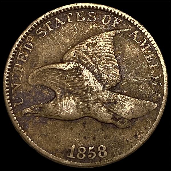 1858 Copper-Nickel Flying Eagle Cent HIGH  GRADE