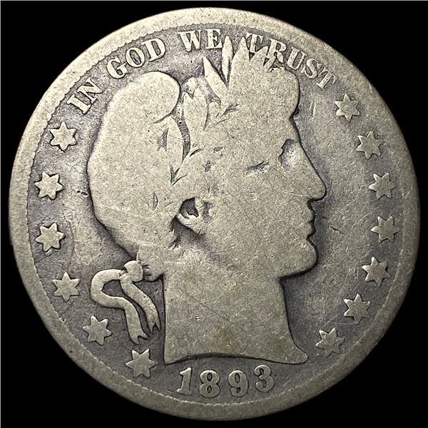 1893-O Silver Barber Half Dollar NICELY  CIRCULATED
