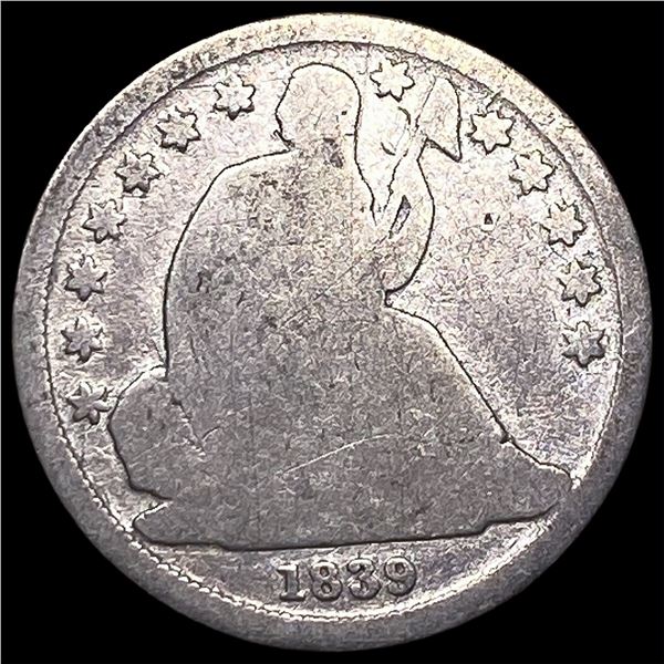 1839-O Silver Seated Liberty Dime NICELY  CIRCULATED
