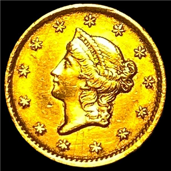 1852 Gold $1 Liberty Head Type 1 HIGH GRADE