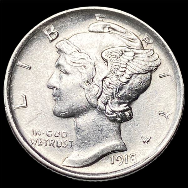 1918-D Silver Mercury Dime UNCIRCULATED