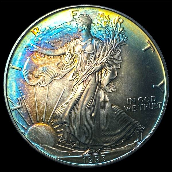 1993 1oz Silver American Eagle $1 GEM BU