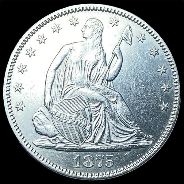 1875 Seated Liberty Half Dollar CHOICE BU