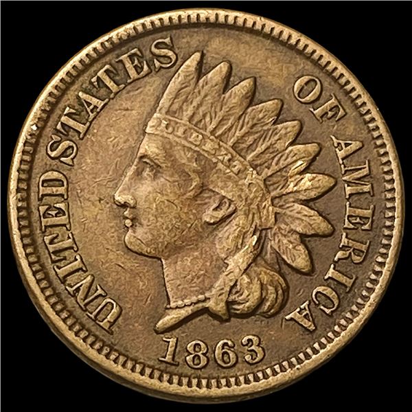 1863 Indian Head Cent CLOSELY UNCIRCULATED