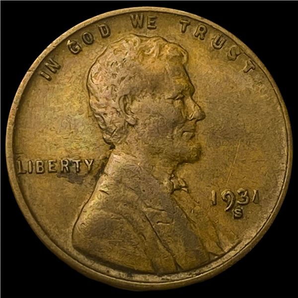 1931-S Lincoln Wheat Cent NEARLY UNCIRCULATED