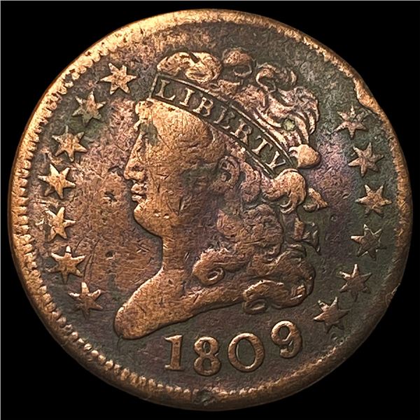 1809 Classic Head Half Cent LIGHTLY CIRCULATED