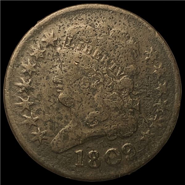 1809 Classic Head Half Cent LIGHTLY CIRCULATED