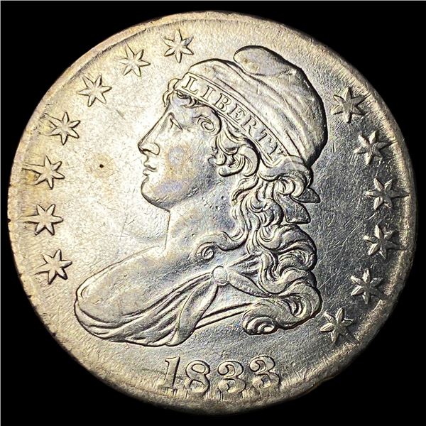 1833 Capped Bust Half Dollar CHOICE AU