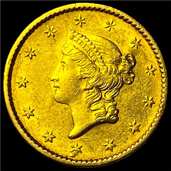 1852 Gold $1 Liberty Head Type 1 CLOSELY UNCIRCULATED