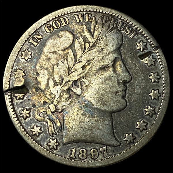 1897-O Silver Barber Half Dollar LIGHTLY  CIRCULATED