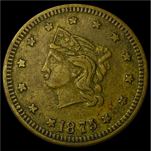 1875 Dorman's Stencil Baltimore Token CLOSELY UNCIRCULATED