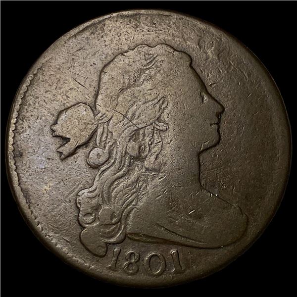 1801 Draped Bust Large Cent LIGHTLY  CIRCULATED