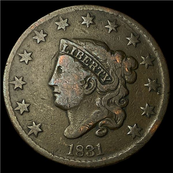 1831 Coronet Head Large Cent LIGHTLY  CIRCULATED