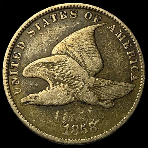 1858 Flying Eagle Cent NEARLY UNCIRCULATED