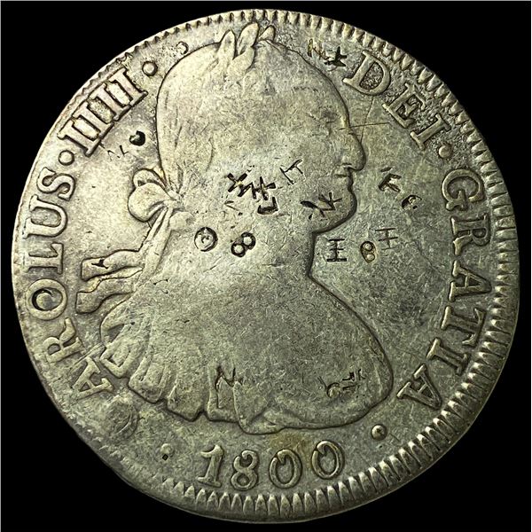 1800Mo FM Mexico 8 Reales NEARLY UNCIRCULATED