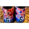 Image 3 : MY CAUSE MY CLEATS CUSTOM CAMP FREEDOM CLEATS WORN BY JETS GUARD JOE TIPPMANN