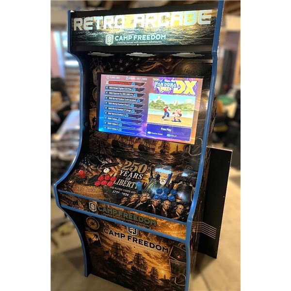 CAMP FREEDOM CUSTOM ARCADE GAME 250TH ANNIVERSARY THEMED
