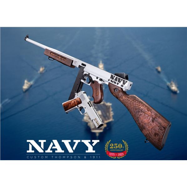 THE ULTIMATE TOMMY GUN AND 1911 AUTO ORDNANCE COMBINATION- NAVY 250TH