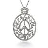 Image 1 : Genuine 1.13 ctw Diamond Pendant w/ Chain  