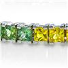 Image 2 : Genuine 11.11 ctw Multi-color Sapphire Ladies Bracelet  