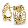 Image 3 : Genuine 0.96 ctw Diamond Earrings  