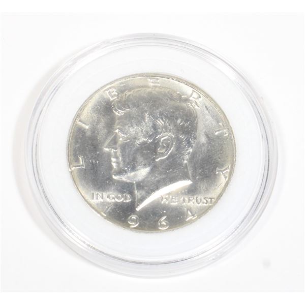 1964 USA KENNEDY SILVER HALF DOLLAR