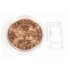 Image 1 : 1OZ LEO COPPER ROUND IN CAPSULE WITH STAND