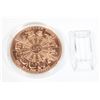 Image 2 : 1OZ LEO COPPER ROUND IN CAPSULE WITH STAND