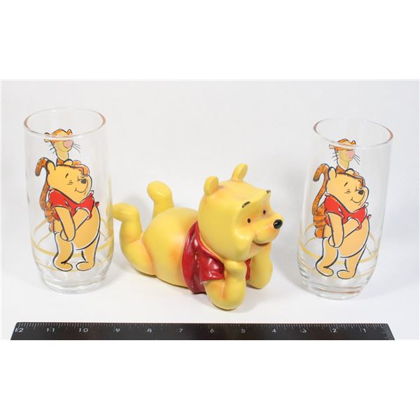 TWO WINNIE THE POOH/TIGGER CUPS SOLD WITH WINNIE