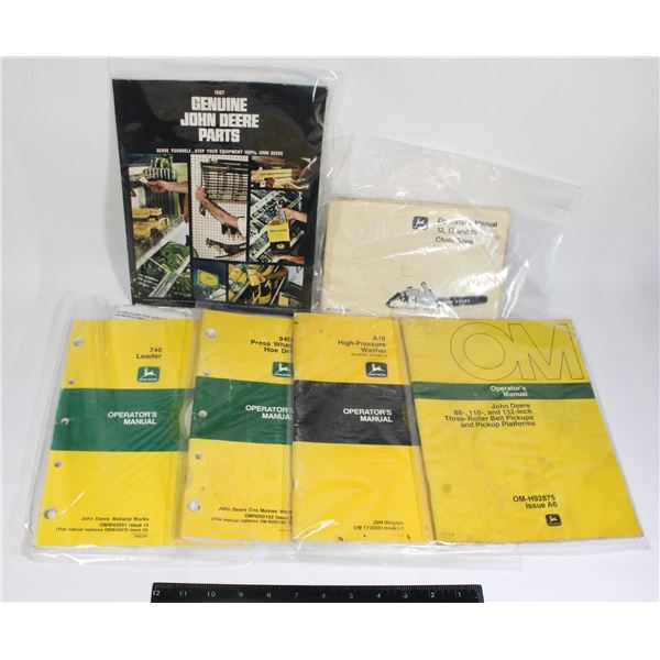 LOT OF JOHN DEERE MANUALS