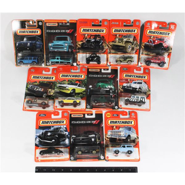 LOT OF 12 MATCHBOX DIECAST VEHICLES