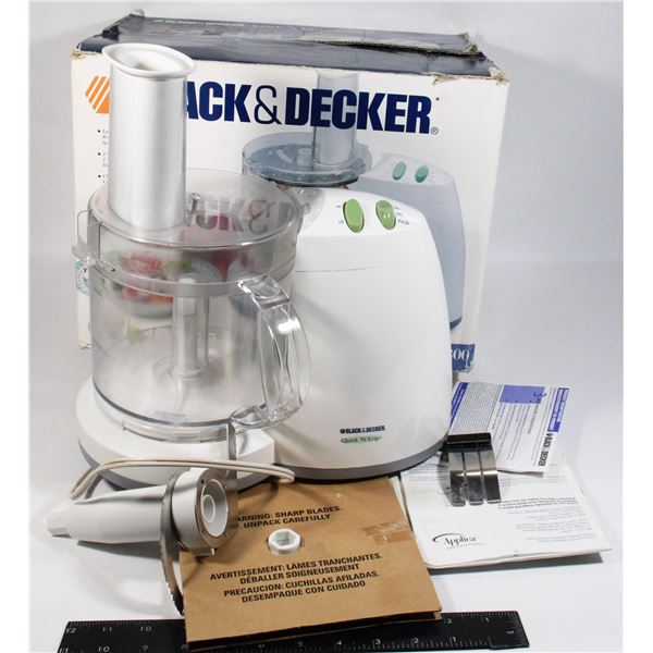 BLACK&DECKER QUICK AND EASY FOOD PROCESSOR
