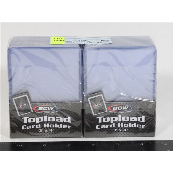 BCW TOP LOAD CARD HOLDER 3" X 4" (2 X 25PK)
