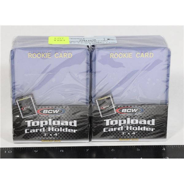 BCW TOP LOAD ROOKIE CARD HOLDER 3" X 4" (2 X 25PK)