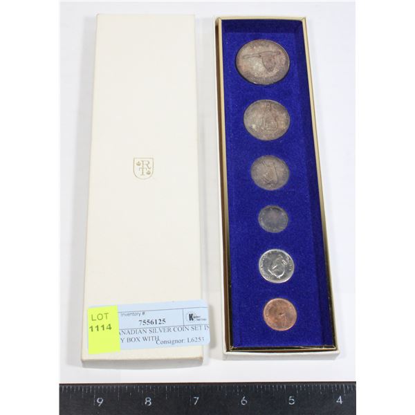 1967 CANADIAN SILVER COIN SET IN DISPLAY BOX