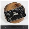 Image 1 : VINTAGE LEATHER BELT WITH HORSE BELT BUCKLE