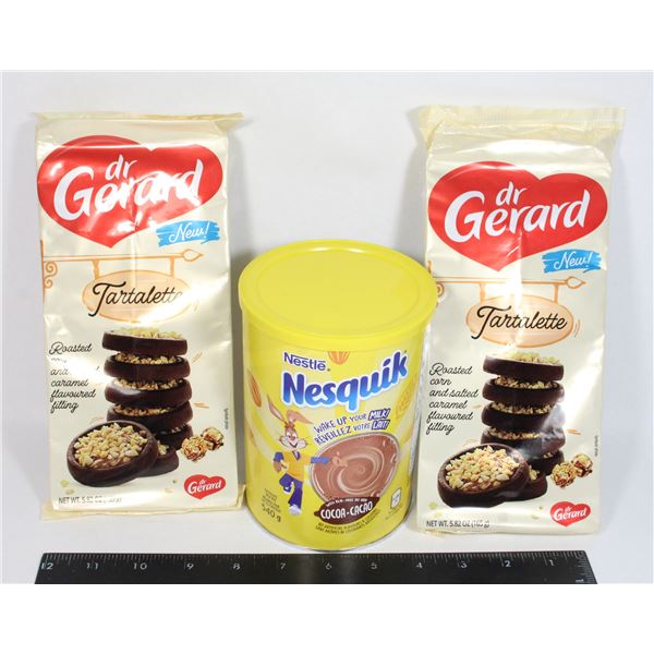 TWO PACKAGES DR GERARD TARTALETTE BISCUITS ROASTED