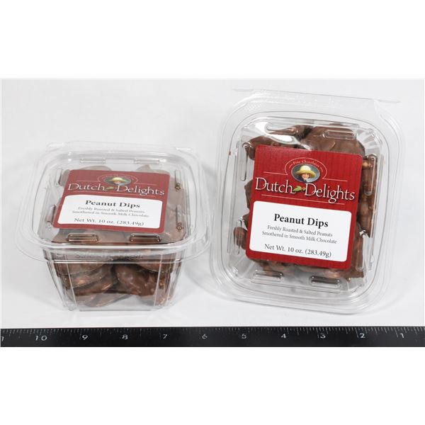 TWO DUTCH DELIGHTS PEANUT DIPS CHOCOLATE ROASTED