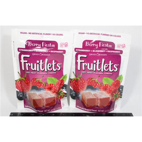 FRUITLETS SOFT GUMMY CANDY (2 X 128G)