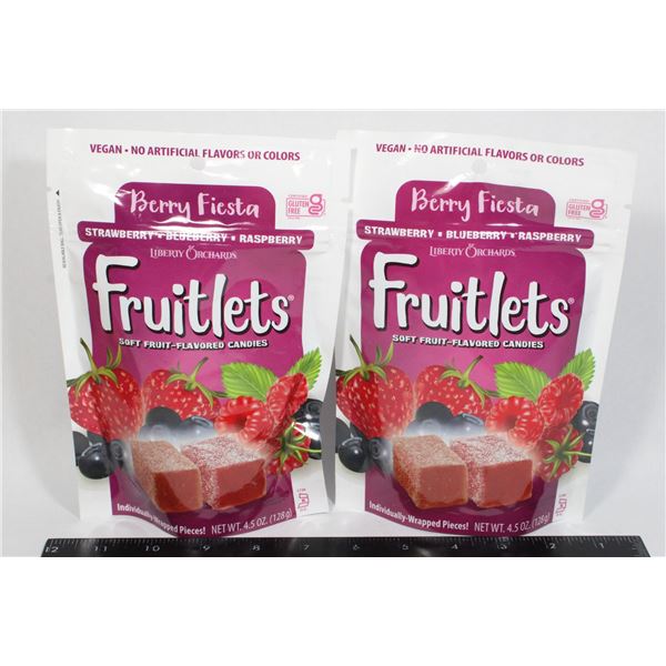 FRUITLETS SOFT GUMMY CANDY (2 X 128G)