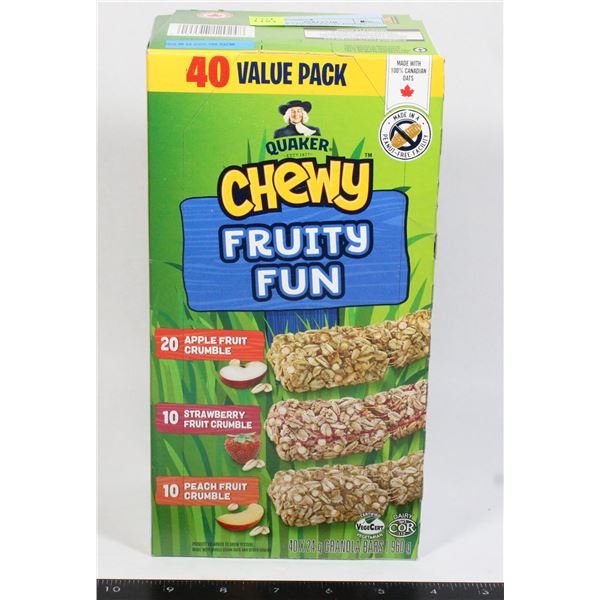 QUAKER CHEWY FRUIT FUN 40 VALUE PACK (960G)