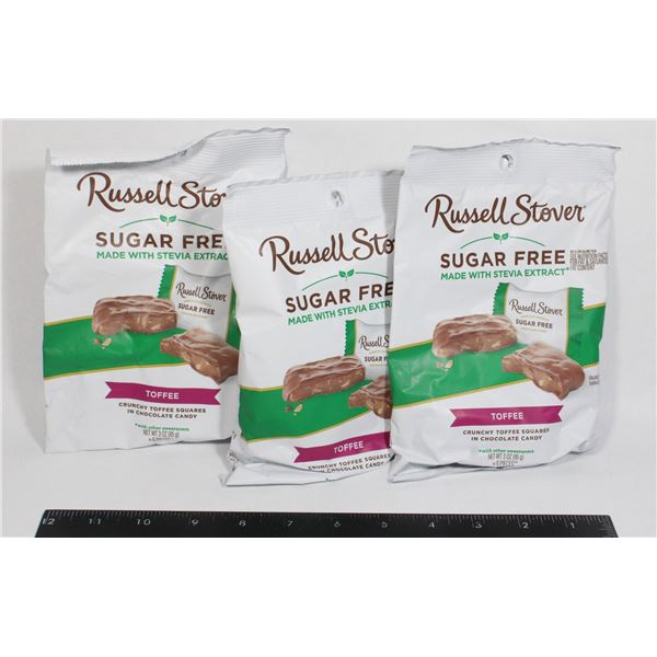 RUSSEL STOVER SUGAR FREE TOFFEE (3 X 85G)