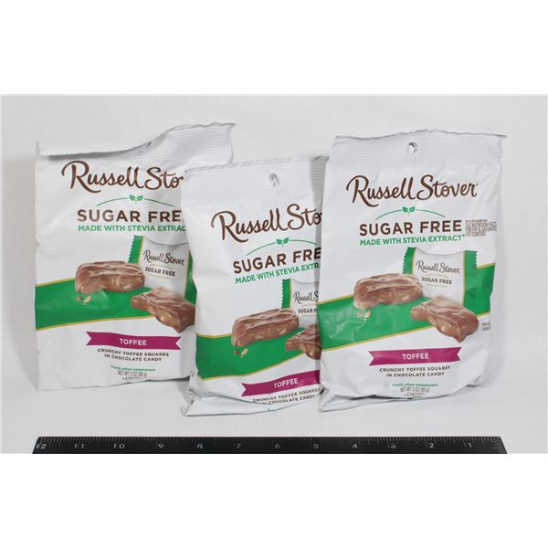 RUSSEL STOVER SUGAR FREE TOFFEE (3 X 85G)