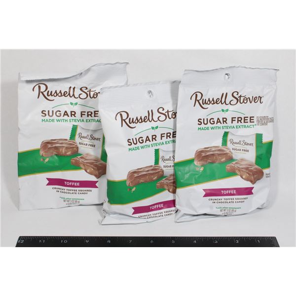 RUSSEL STOVER SUGAR FREE TOFFEE (3 X 85G)